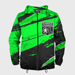 Ветровка с капюшоном мужская Lyon sport green, цвет: 3D-черный