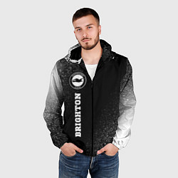 Ветровка с капюшоном мужская Brighton sport на темном фоне по-вертикали, цвет: 3D-черный — фото 2