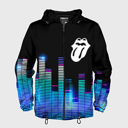 Ветровка с капюшоном мужская Rolling Stones эквалайзер, цвет: 3D-черный