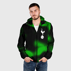 Ветровка с капюшоном мужская Tottenham sport halftone, цвет: 3D-черный — фото 2
