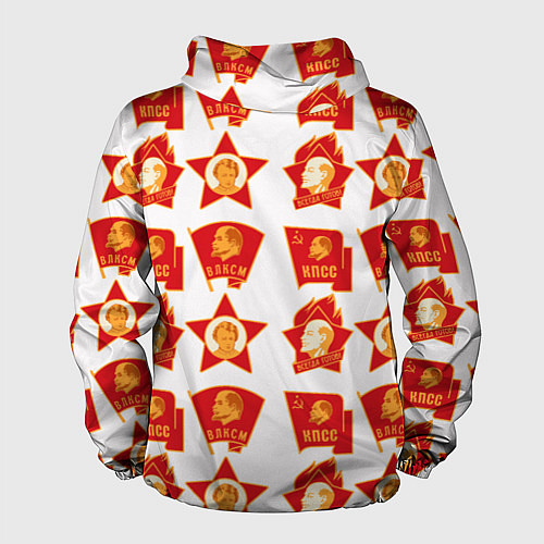 Мужская ветровка Всегда готов КПСС / 3D-Черный – фото 2