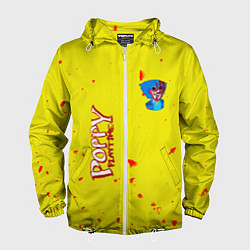 Ветровка с капюшоном мужская Poppy Playtime Хагги Вагги монстр, цвет: 3D-белый