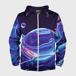 Мужская ветровка Космические мыльные пузыри