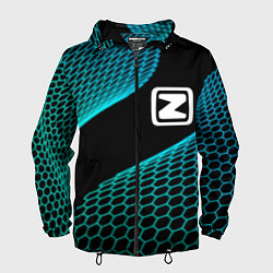 Ветровка с капюшоном мужская Zotye electro hexagon, цвет: 3D-черный