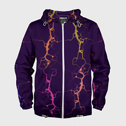 Мужская ветровка Молнии на пурпурном