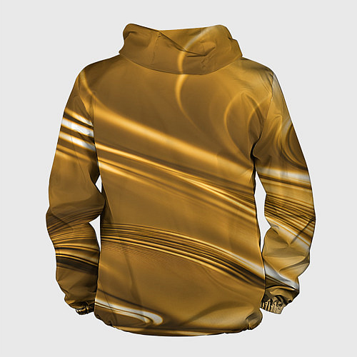 Мужская ветровка Золотой сплав абстрактная текстура / 3D-Черный – фото 2