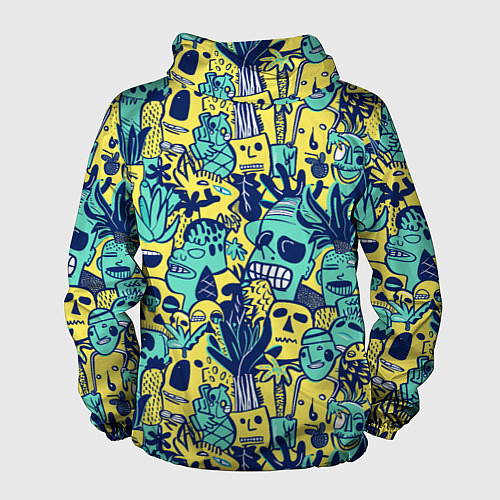 Мужская ветровка Монстры тропические / 3D-Черный – фото 2