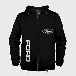 Мужская ветровка Ford logo white steel