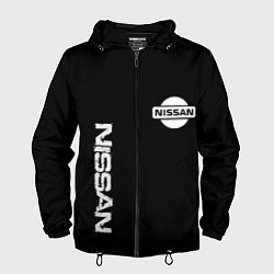 Мужская ветровка Nissan logo white auto