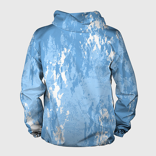 Мужская ветровка Абстракция волн прибоя / 3D-Черный – фото 2