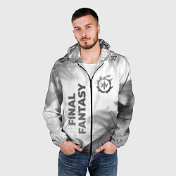 Ветровка с капюшоном мужская Final Fantasy - white gradient вертикально, цвет: 3D-черный — фото 2