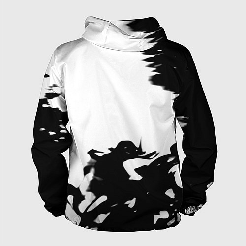 Мужская ветровка Juventus smoke black fire / 3D-Черный – фото 2