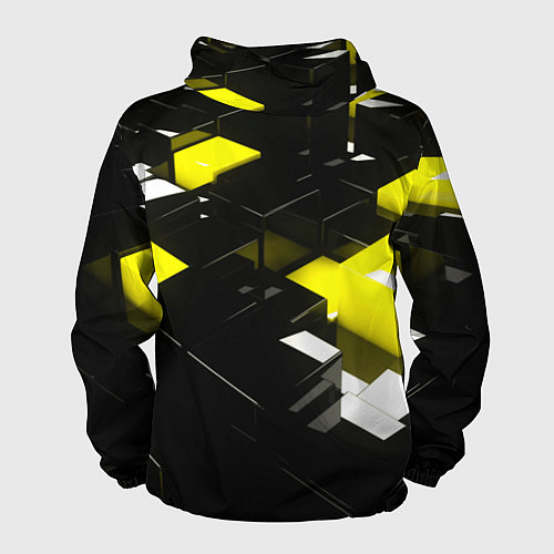 Мужская ветровка Абстракция обман зрения / 3D-Черный – фото 2