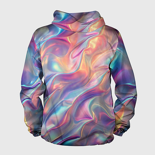 Мужская ветровка Перламутровый голографический градиент / 3D-Черный – фото 2