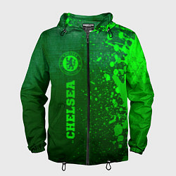 Мужская ветровка Chelsea - green gradient по-вертикали