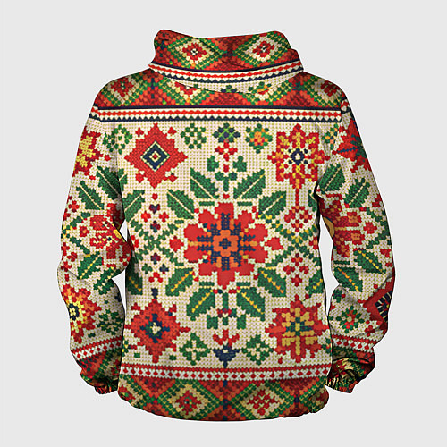 Мужская ветровка Славянский узор и орнамент / 3D-Черный – фото 2