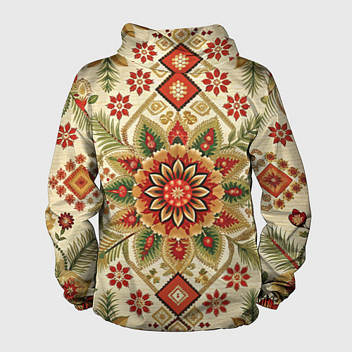 Мужская ветровка Стиль советского ковра узоры и орнамент / 3D-Черный – фото 2