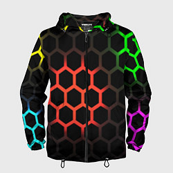 Мужская ветровка Hexagon neon