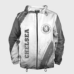 Ветровка с капюшоном мужская Chelsea - white gradient вертикально, цвет: 3D-черный