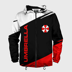 Ветровка с капюшоном мужская Umbrella corporation - resident evil, цвет: 3D-черный