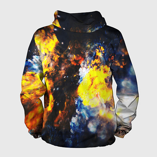 Мужская ветровка Космическая абстракция / 3D-Черный – фото 2