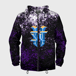 Ветровка с капюшоном мужская Starcraft брызги красок, цвет: 3D-черный