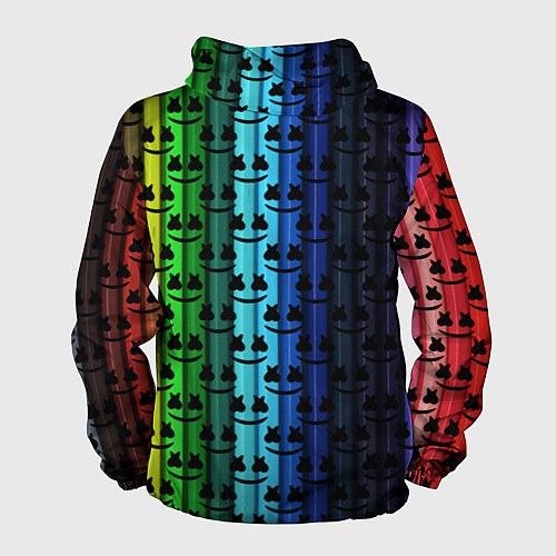 Мужская ветровка Marshmello gradient / 3D-Черный – фото 2