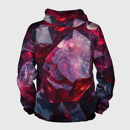 Мужская ветровка Драгоценный минерал / 3D-Черный – фото 2