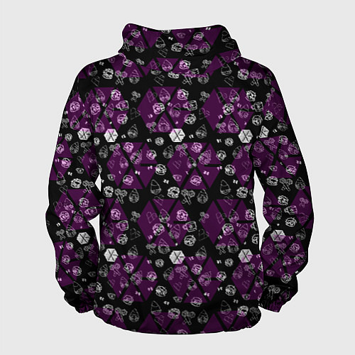 Мужская ветровка Exo в фиолетовом / 3D-Черный – фото 2