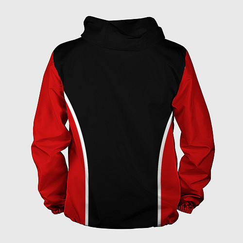 Мужская ветровка Черно-красный FIRM / 3D-Черный – фото 2