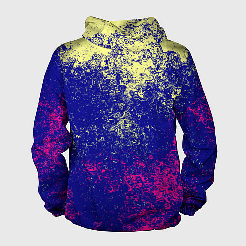 Мужская ветровка Брызги красок фильтр / 3D-Черный – фото 2