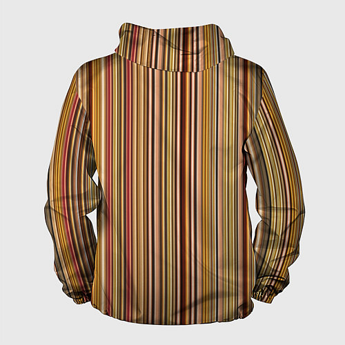 Мужская ветровка Полосатость / 3D-Черный – фото 2