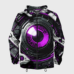 Мужская ветровка Фиолетовая сфера киберпанк