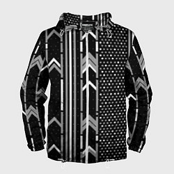 Мужская ветровка Закулисье чёрно-белое