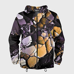 Мужская ветровка Чёрно-жёлтый камень