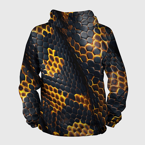 Мужская ветровка Текстура змеи / 3D-Черный – фото 2