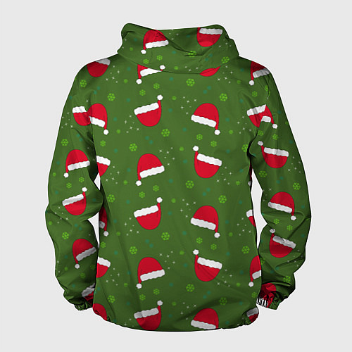 Мужская ветровка Шапка Санты / 3D-Черный – фото 2