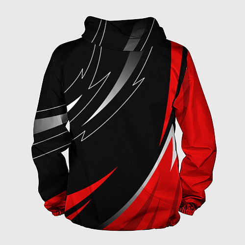 Мужская ветровка Mitsubishi - red and black / 3D-Черный – фото 2