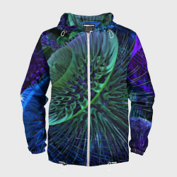 Мужская ветровка Фрактальный узор шипы