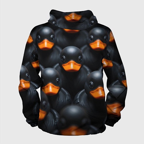 Мужская ветровка Черные уточки / 3D-Черный – фото 2