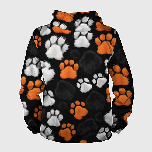 Мужская ветровка Мохнатые лапки / 3D-Черный – фото 2