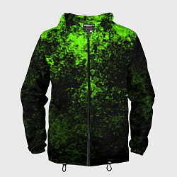 Мужская ветровка Зеленые брызги красок
