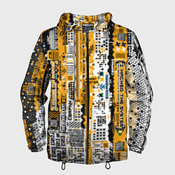 Мужская ветровка Cyberpunk pattern yellow