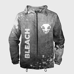 Ветровка с капюшоном мужская Bleach - grey gradient вертикально, цвет: 3D-черный
