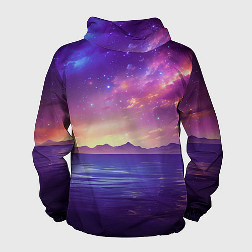 Мужская ветровка Волшебная галактика / 3D-Черный – фото 2