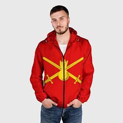 Ветровка с капюшоном мужская Сухопутные войска, цвет: 3D-черный — фото 2