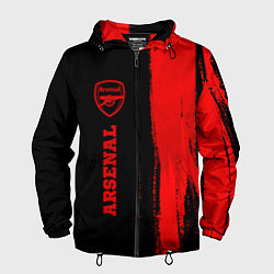 Мужская ветровка Arsenal - red gradient по-вертикали