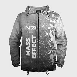 Мужская ветровка Mass Effect - grey gradient по-вертикали