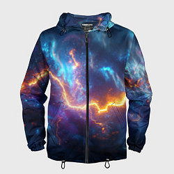 Мужская ветровка Космическая молния текстура