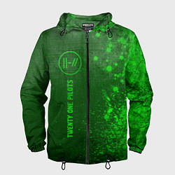 Мужская ветровка Twenty One Pilots - green gradient по-вертикали